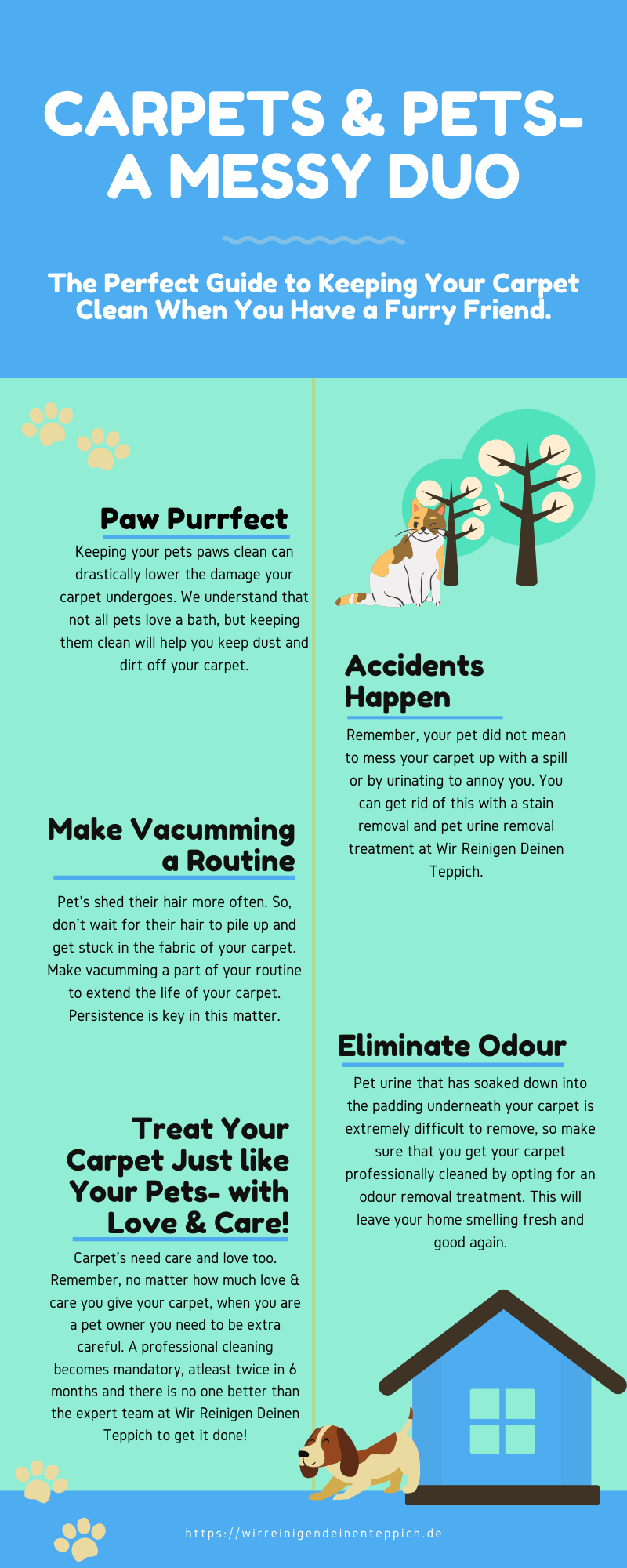 A Pet Owners Guide to Carpet Cleaning Infographics